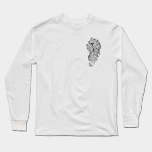 overthinker head Long Sleeve T-Shirt